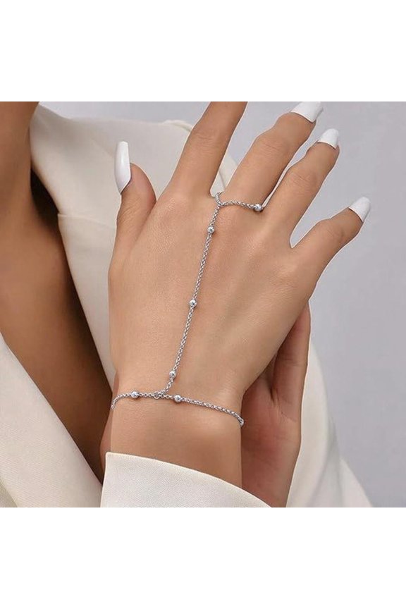 New Summer Minimalist Flat Chain Finger Bracelet for Women