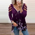 thumbnail image 1 of New Summer Oversize Shirt for Women 2024 Fashion Off Shoulder Casual Lace Half Sleeve V-Neck Zipper Hollow Out T-Shirt Blouse Tops Present for Women 50% off Clearance!, 1 of 5