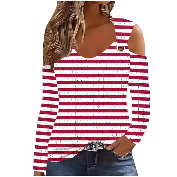 New Summer Oversize Shirts for Womens 3/4 Sleeve 2024 Fashion Casual Striped Shirt Gifts for Womens