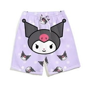 New Summer Pocket Home Pants Keroppi Mymelody Cinnamoroll Hangyodon Kirby Cute Casual Pants Anime Plush Loose Pajama Pants Gift