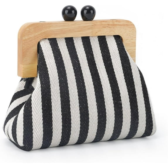 New Summer Purses for Women 2024,Beach Crossbody Bag for Summer Vacation,Canvas Woven Bag Clutch