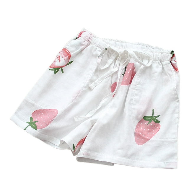 New Summer Women's Crinkle Fabric Shorts, Large Size, Drawstring, for Home and Beach