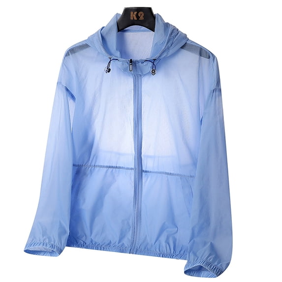 New Summer Youth Fashion Light And Thin Tide Sunscreen Skin Clothes Imitation Ultraviolet Breathable Men‘S Outdoor Cardigan Coat