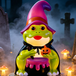New! Summerween Witch Frog Light Up Blow Mold, Halloween Witch Frog Light Up Blow Mold, Halloween Yard Witch Frog Blow Mold Decor, Halloween Indoor Outdoor Witch Frog Blow Mold Decorations Party Gift