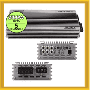 Sundown Audio SAEv4-900.5 5-Channel Car Stereo Amplifier with Class A/B+D Architecture and 980W RMS Power