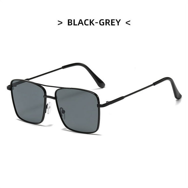 New Sunglasses Polarized Square Eyewear UV Protection Double Bridge Unisex  Use 