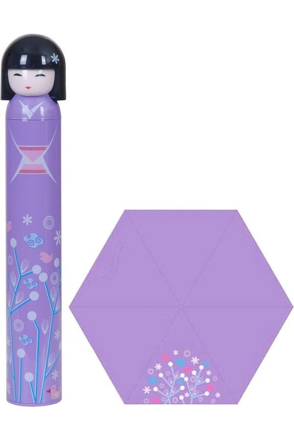 New Sunny and Rainy Umbrella foldding Umbrella Sun Protection Anti UV Parasol Windproof Japanese girl doll, wine bottle, pencil