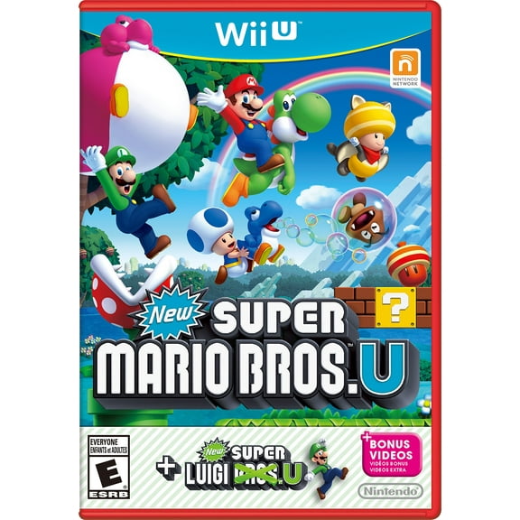 New Super Mario Bros U + New Super Luigi U Nintendo Nintendo Wii U 045496903749
