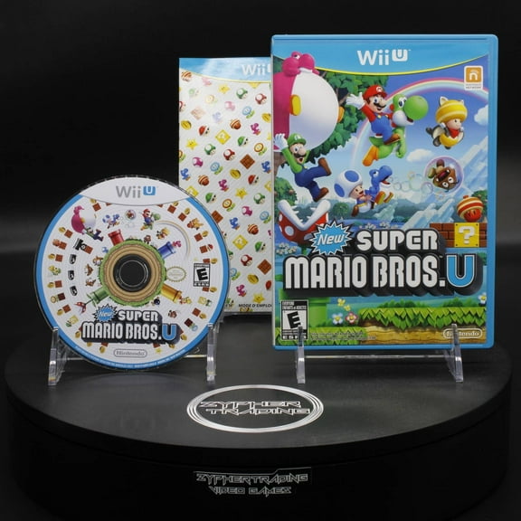 Restored New Super Mario Bros. U Nintendo Wii U Action & Adventure Physical Video Game, Parental Controls