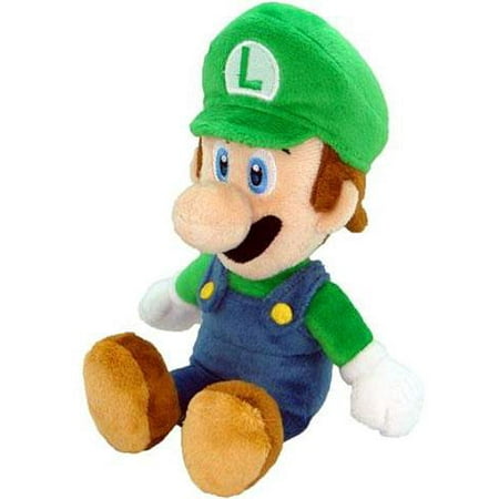 New Super Mario Bros Wii Luigi Plush [Sitting]