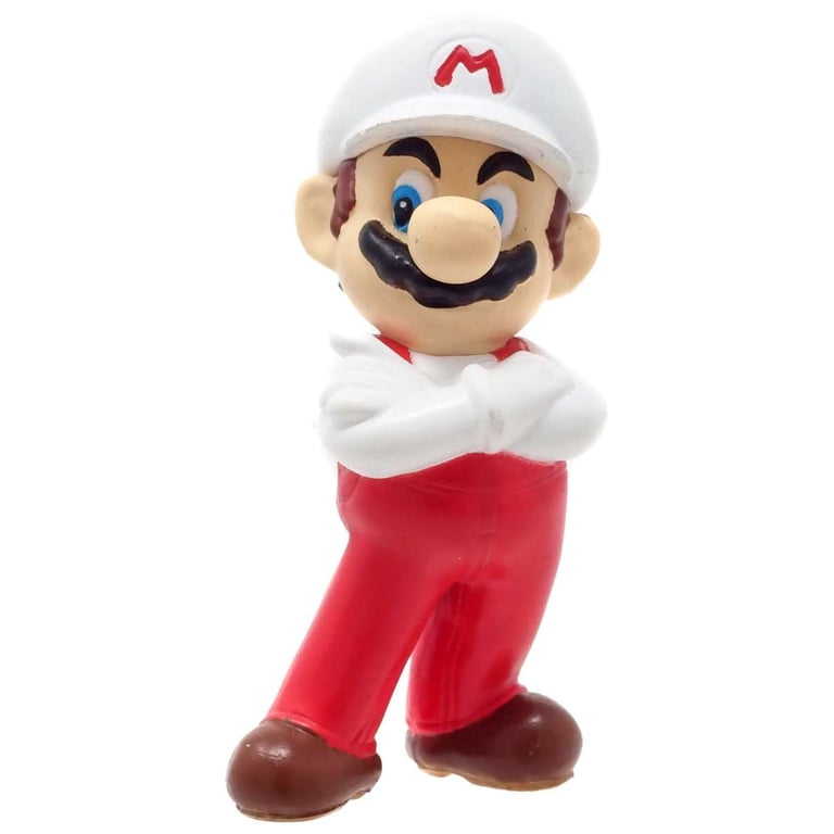 New Super Mario Bros Wii Mario PVC Figure (Fire) - Walmart.com