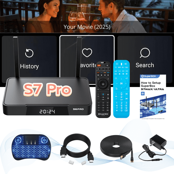 New Super S7 Pro Box Latest Mini PC Host 2026, Equipped with Remote Control&Input Device