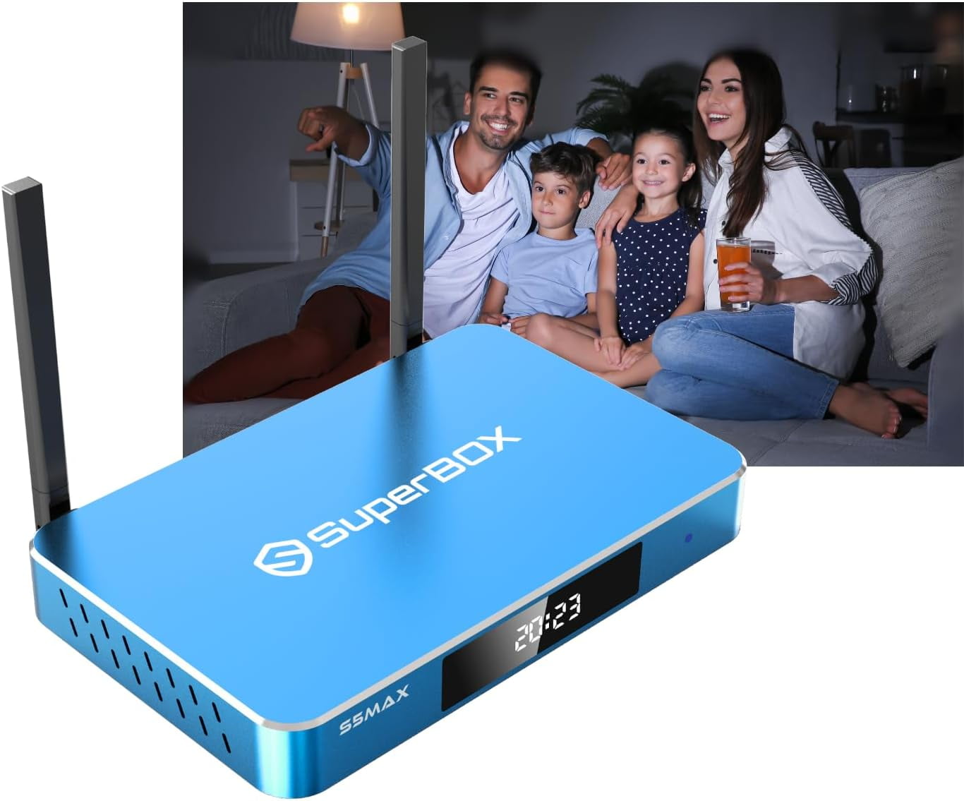 New Super Stream S5 MAX for Android TV Box with Voice 4G RAM+32G ROM Control/Hard Disk