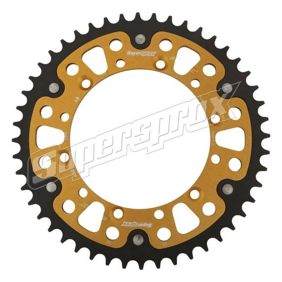 New Supersprox - Gold Stealth Sprocket, 48T, Chain Size 520, Rst-460-48-Gld