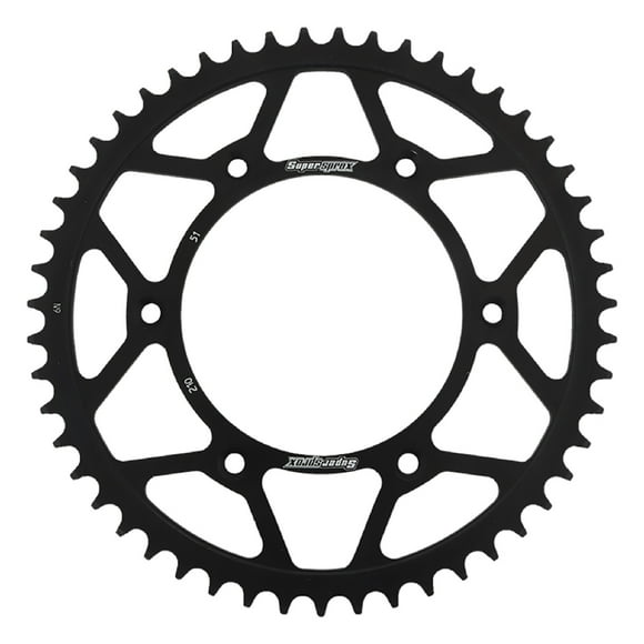 New Supersprox Rear Steel Sprocket Black 51T for Honda CR 125 R 79-07