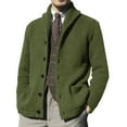 thumbnail image 1 of New Sweater Men's Euro American Solid Long Sleeve Knitted Cardigan, 1 of 5