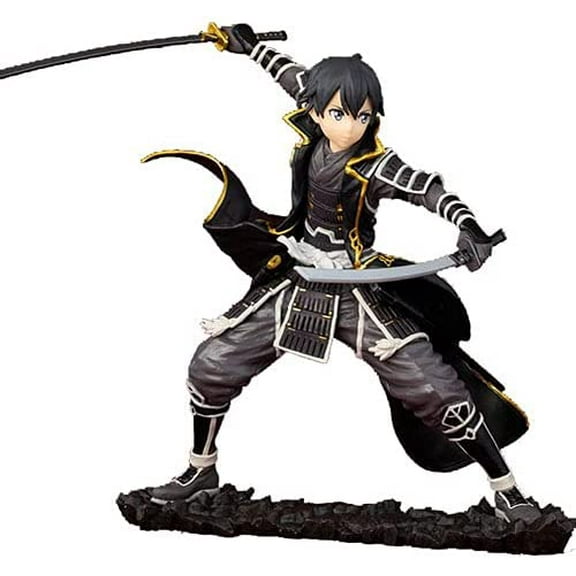 New Sword Art Online: Kirito Collectible (Samurai) Game Characters Anime Statue Cartoon Figurine Desktop Ornament Popular Collection ren's Gifts Collection Decorations Fan Souvenirs
