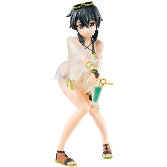 New Sword Art Online: Sinon Collectible (Swimsuit) Character Figurine Animated Statue Desktop Ornament Otaku Car Decorations Collection Anime Souvenirs