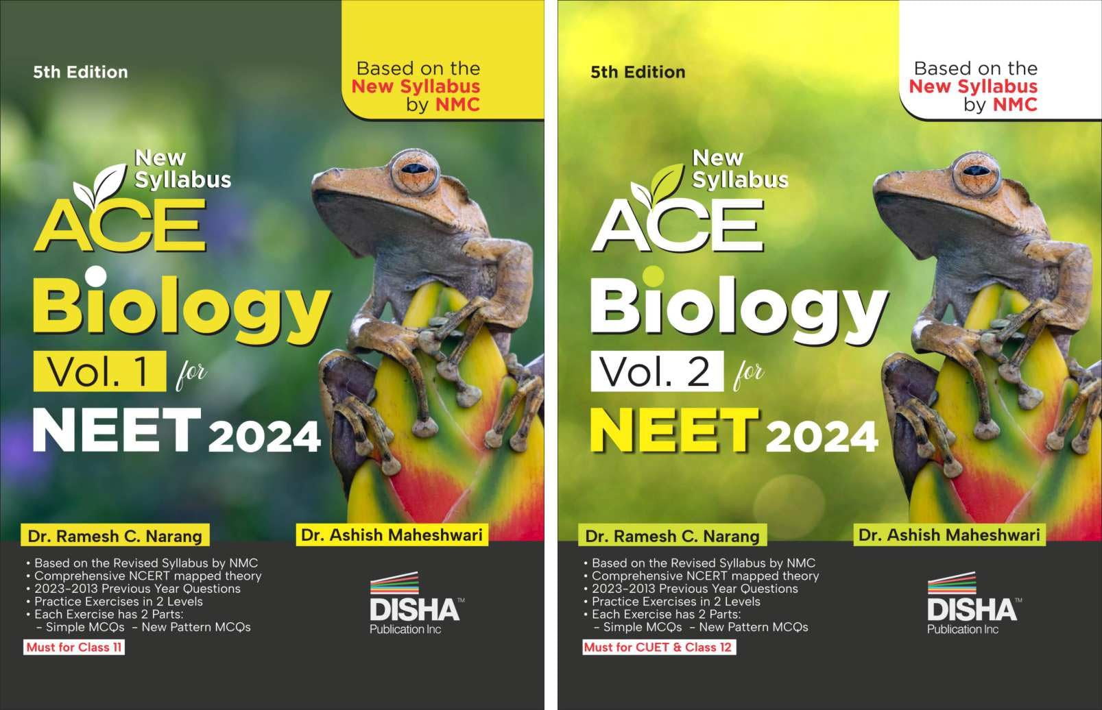 New Syllabus ACE Biology Vol. 1 & 2 for NEET 2024 - 5th Edition | Based ...