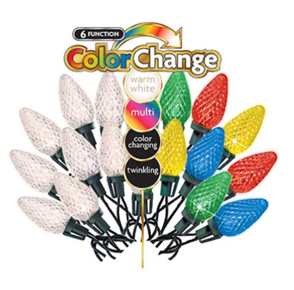 New Sylvania V4490488 Christmas StayLit Multi Color Changing LED