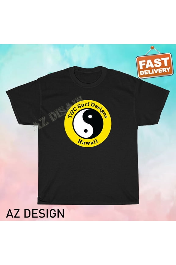New T&C Surf Designs Blue Logo T Shirt Funny Size S to 5XL