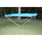 New TEAL Vortex Pontoon / Deck Boat 4 Bow Bimini Top 10 Long, 91-96" Wide, 54" High, Complete Kit, EASY INSTALLATION  - 1 TO 4 BUSINESS DAY DELIVERY