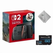 New TEC Nintendo Switch 2 Console Bundle with Mario Kart World & 256GB MicroSD Card | Next-Gen Gaming System with Racing Game & Expanded Storage