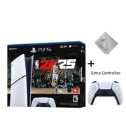 New TEC PlayStation_5 Slim Digital Edition Console – NBA 2K25 Bundle + Extra DualSense Wireless Controller (Latest Model – 1TB SSD, 4K Ultra HD, 120Hz)