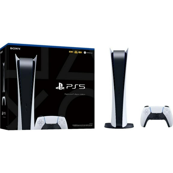 New TEC Sony PlayStation_5 Digital Edition Console - Next-Gen Gaming, Ultra-Fast SSD, Digital-Only - White