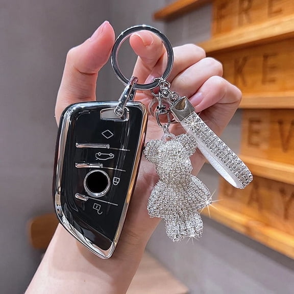 New TPU Car Key Case Cover Shell Fob For BMW X1 X3 X5 X6 F10 F11 F15 F20 F30 F31 f34 F07 F48 F01 1 3 5 7 Series M3 M4 Keychain