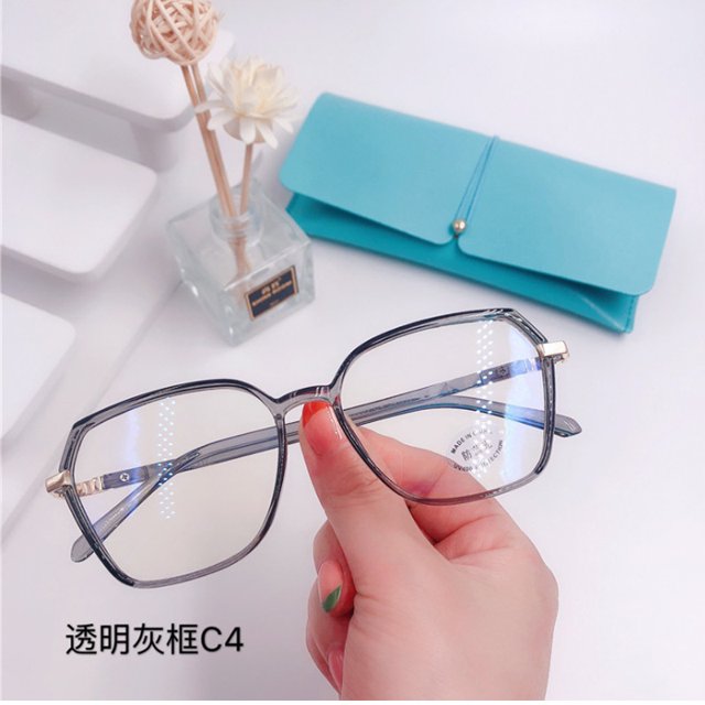 New TR90 glasses frame Korean version of antiblue glasses frame large frame men‘s and women‘s