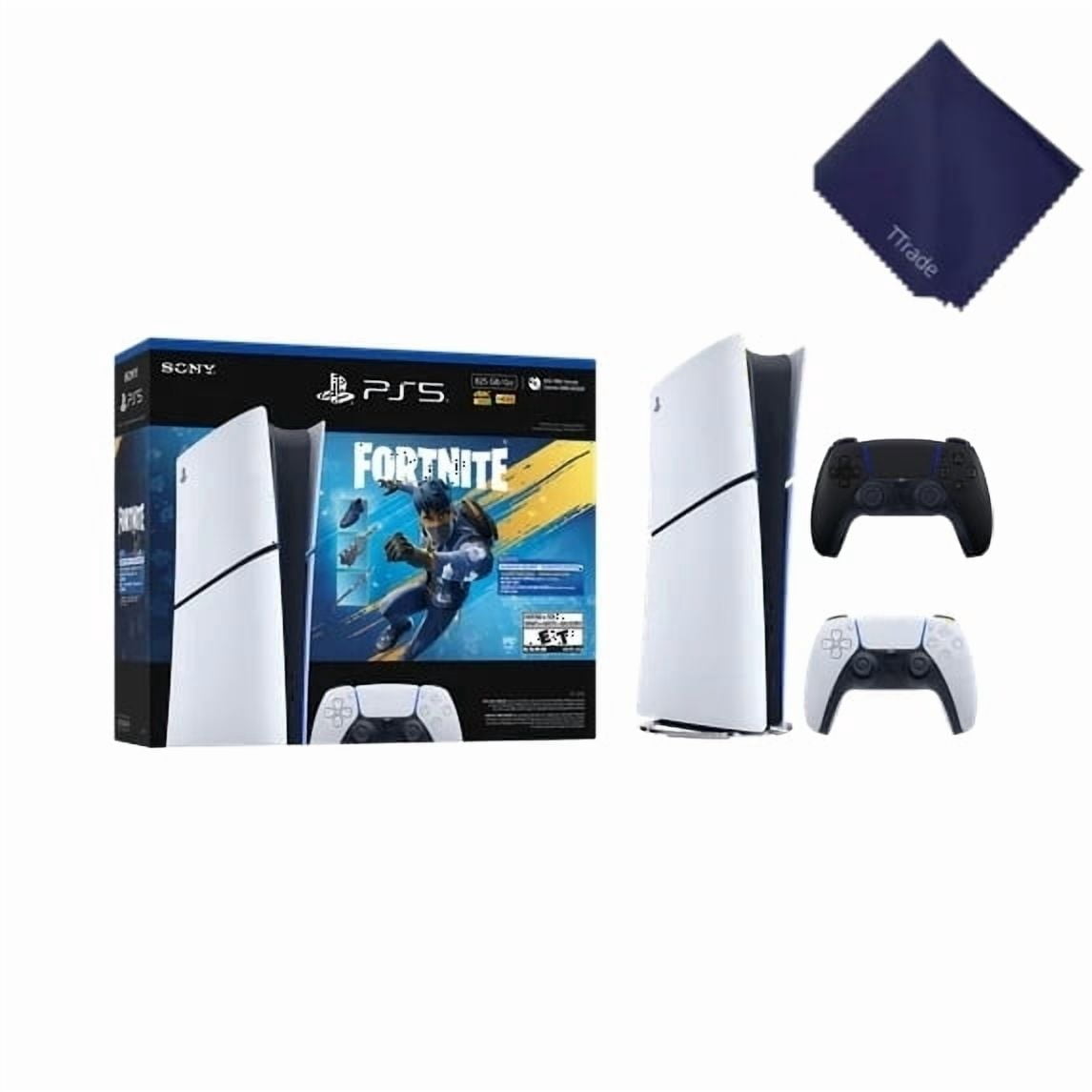 New TTrade PS_5 Slim Digital Edition 1TB Gaming Console – Fortnite Flowering Chaos Bundle Included Extra Black Controller