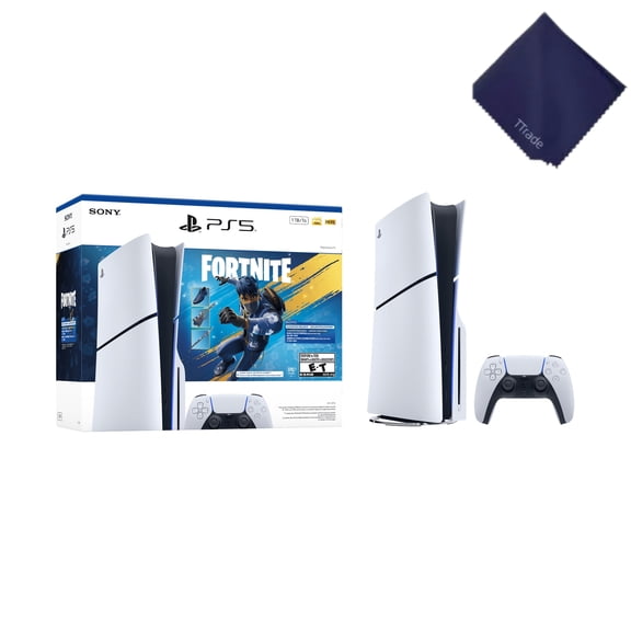 New TTrade PS_5 Slim Disc Edition 1TB Gaming Console Fortnite Flowering Chaos Bundle
