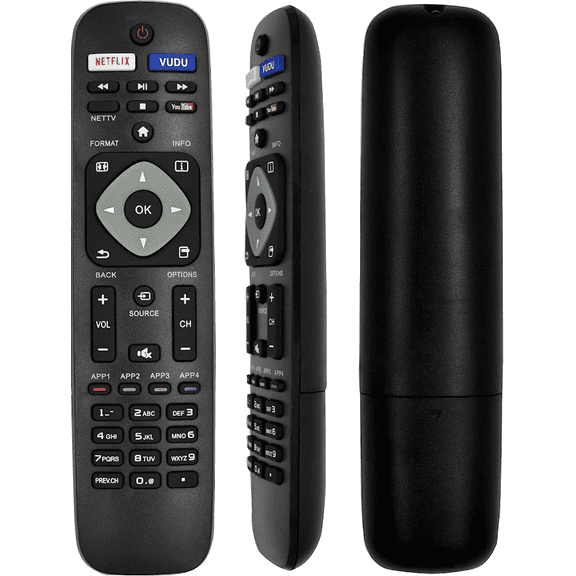 New TV Remote Control For All Philips LCD LED Smart TV Netflix Vudu Youtube