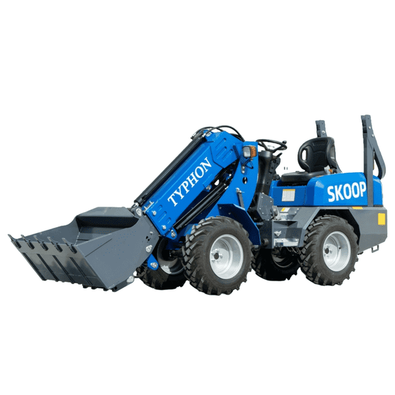 New TYPHON Wheel Loader with Kubota D1105 engine 24 HP | 1 Ton Load USA