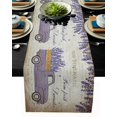 thumbnail image 1 of New Tablecloth Flag Lavender Plant Flowers Table Runner Shoes Cabinet Cover Cloth Linen Bed Runner Table Cloth, 1 of 5