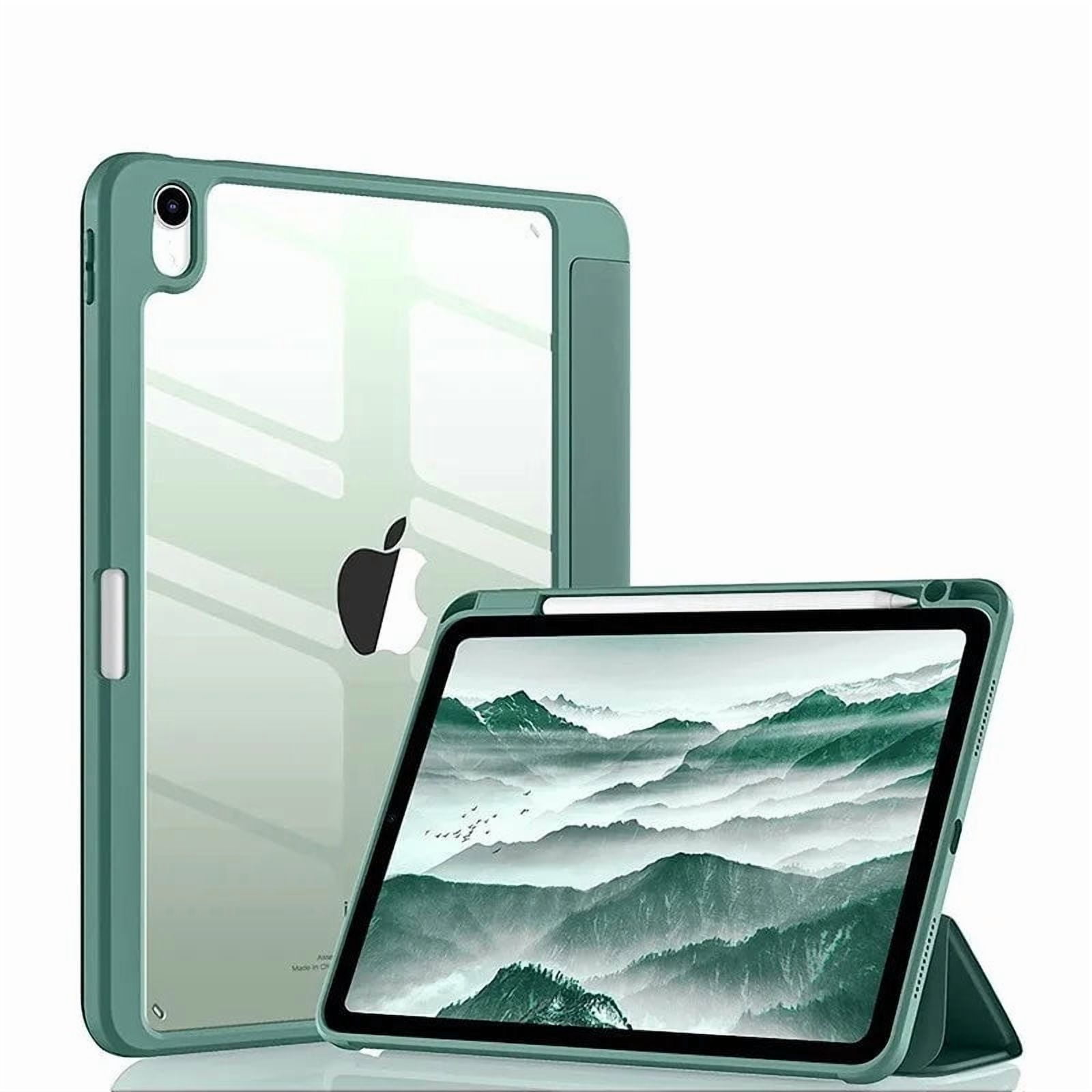New Tablet Case for Ipad (A16) 11Inch 2025 10Th Generation 10.9Inch Clear Back TPU Shockproof Protector Cover with Pencil Holder