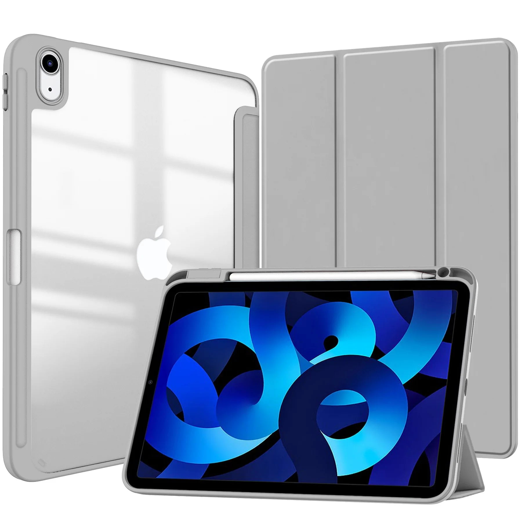 New Tablet Case for Ipad (A16) 11Inch 2025 10Th Generation 10.9Inch Clear Back TPU Shockproof Protector Cover with Pencil Holder