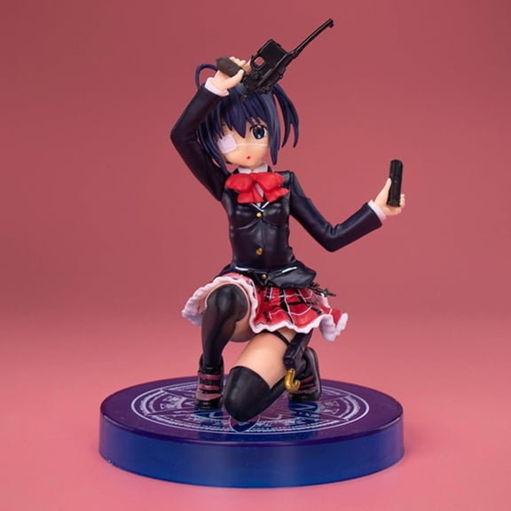 New Takanashi Rikka (Squat Ver) Character Anime Model Statue Action Figures Desktop Ornament Popular Decorations Fan Souvenirs Creative Gift Collectable