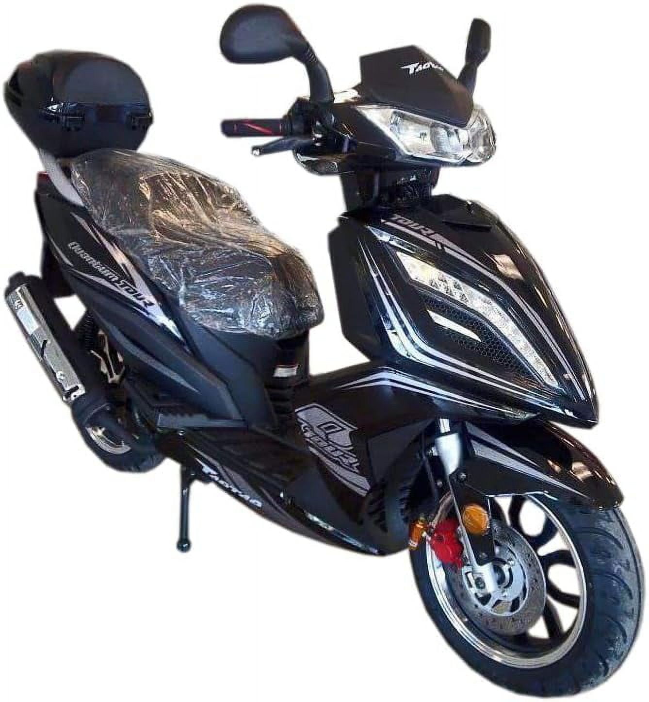 New Tao Quantum 150 TITAN Phoenix 150 Gas Scooter Fully Automatic CVT 150cc Moped Bike for Adults and Youth - Sporty Black color