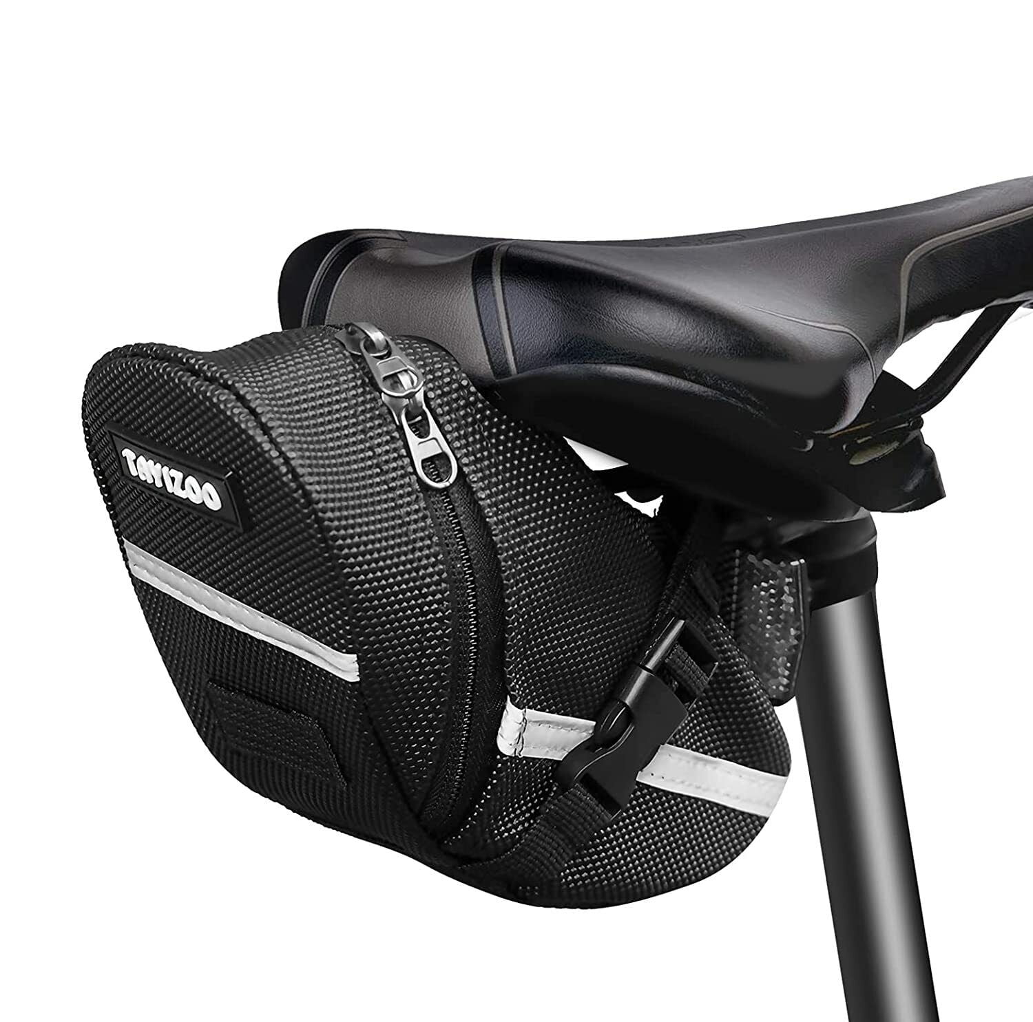 Sacoche De Selle Vélo Deluxe - Sous-selle Noire - Pour Vélo De Route/VTT - Bike Deluxe Under Seat Bag
