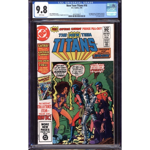 New Teen Titans #16 - CGC 9.8 Comic Book
