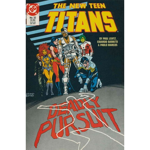 New Teen Titans, The (2nd Series) #32 VF ; DC Comic Book