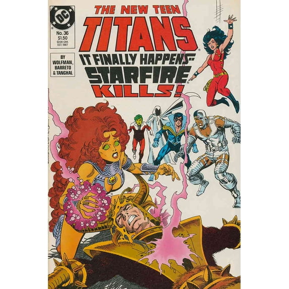 New Teen Titans, The (2nd Series) #36 VF ; DC Comic Book