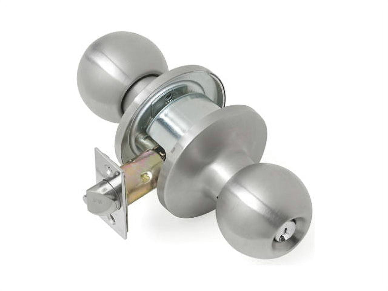 New Tell CL100053 Light Duty Commercial Tubular Door Entry Knob, St