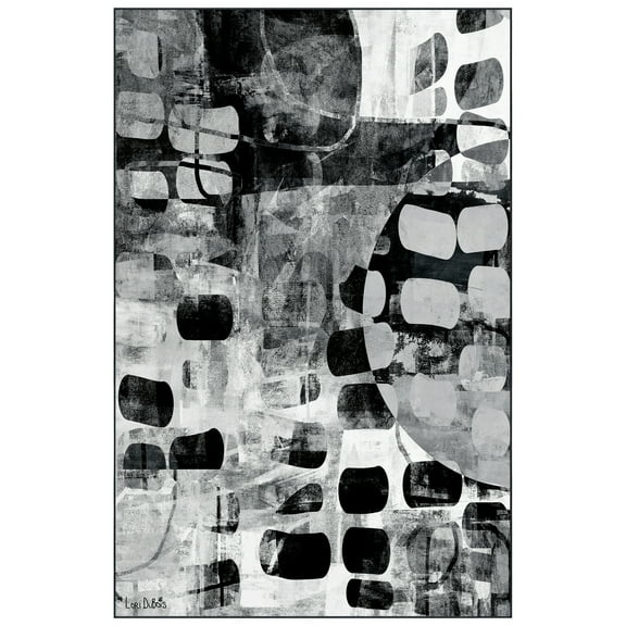 New Territory II Washable Geometric Art Area Rug size 5'x8', Power-loomed, Heavenly Softness with Non-Slipping Backing
