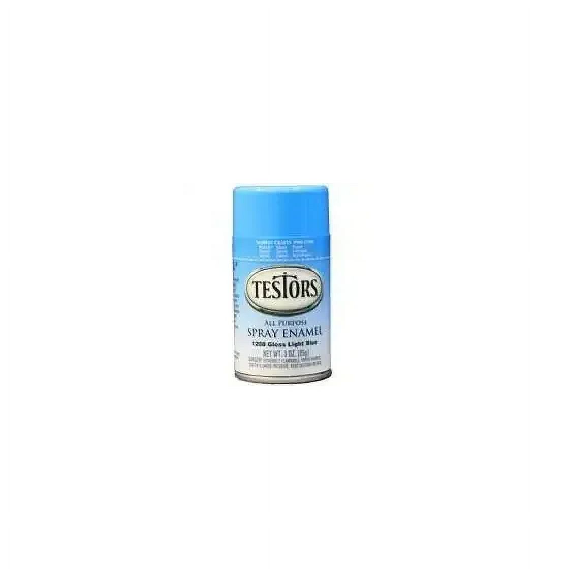 New Testors 1208T Enamel Spray Paint Gloss Light Blue 3 Ounce