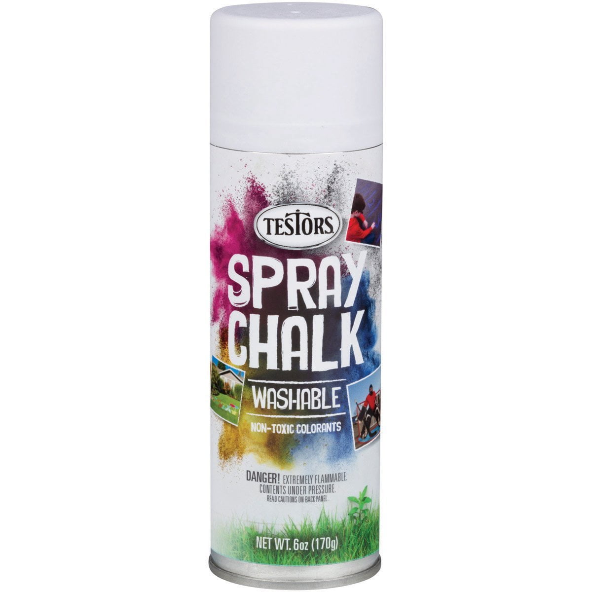 New Testors 307587 Matte Washable Spray Chalk Paint, White, 6 Oz