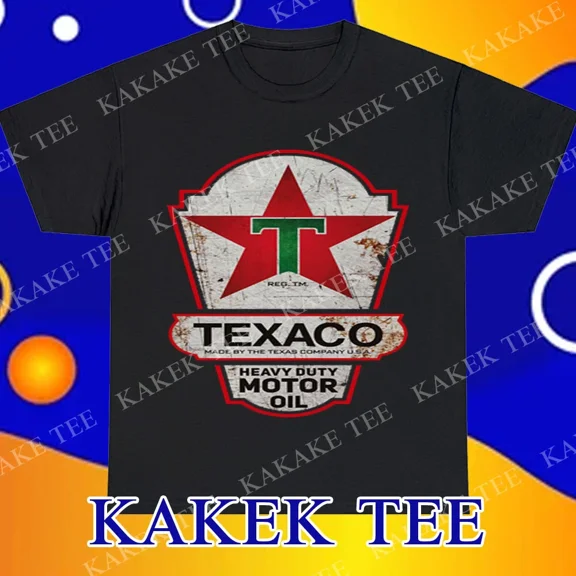 New Texaco Oil Heavy Duty Oil Logo T-Shirt Funny Size S to 5XL