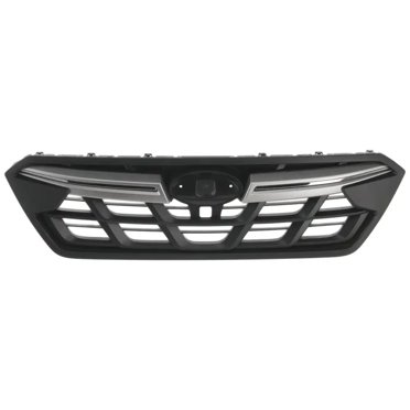 KARPAL Front Grille Assembly For 2012-2015 Subaru XV Crosstrek – Chrome Trim Mesh Grille, 3-in-1 Set